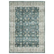 StyleHaven Sawyer Vintage Bordered Traditional Ivory Patterned Washable Area Rug StyleHaven