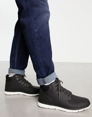 Черные походные ботинки из искусственной кожи Jack & Jones Jack & Jones