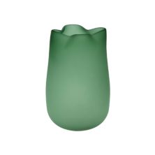 Sonoma Goods For Life® Dark Green Frosted Vase Table Decor SONOMA