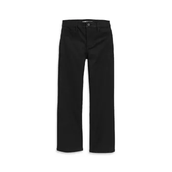 Girl's Coated High-Rise Crop Flare Pants Tractr