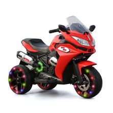 F.c Design 12v Kids Electric Motorcycle With Three Lighting Wheels - Rechargeable Motor Bike F.C Design