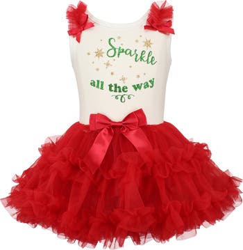Sparkle All the Way Tulle Dress Popatu