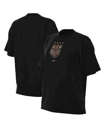 Женская черная футболка с гербом USWNT Nike