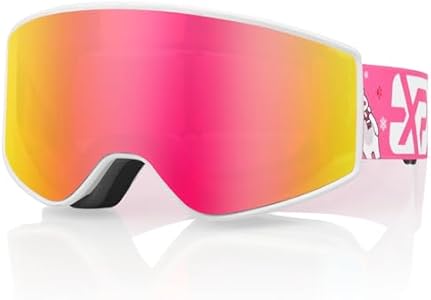 EXP VISION Ski/Snowboard Goggles Parent-child Snow Goggles Over Glasses for Men, Women Youth Kids EXP VISION