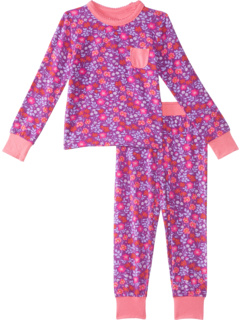 Бамбуковый пижамный комплект с дикими цветами (для малышей/маленьких детей/больших детей) Hatley