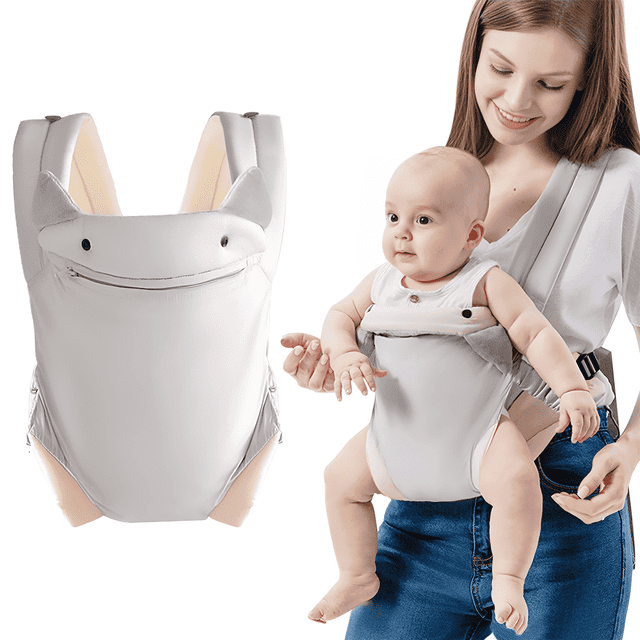 Baby Carrier, Yadala Baby Carrier with 4-in-1 Adjustable Breathable Carrier Newborn to Toddle, Grey Yadala