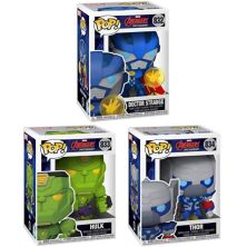 Funko Marvel: Pop! Marvel Mech Collectors Dr. Strange, Hulk, Thor Figures Bundle Funko
