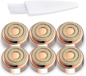 Facial Hair Remover Replacement Heads: Compatible with Finishing Touch Flawless Facial Hair Removal Tool for Women As Seen On TV 18K Gold-Plated Rose Gold (Generation 1 2pack) Dealswin