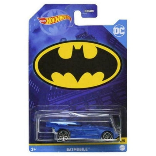 Mattel - Hot Wheels DC Comics Batman - BATMOBILE (Blue)(4/5) Mattel