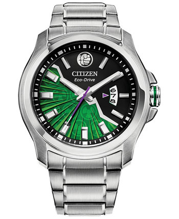 Мужские часы Eco-Drive Hulk с браслетом из нержавеющей стали серебристого цвета, 43 мм Citizen