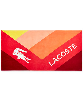 Хлопковое пляжное полотенце Kaleidscope Signature Lacoste