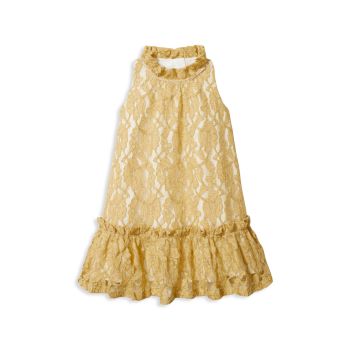 Baby's, Little Girl's & amp; Золотистое кружевное платье для девочек Janie and Jack