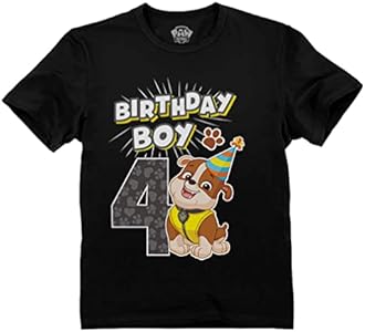 Paw Patrol Marshall 4th Birthday Boy Shirt Gifts for 4 Years Old Bday Party Toddler Kids T-Shirt Tstars