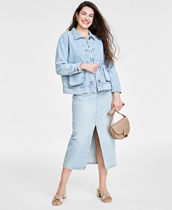 Женская джинсовая куртка Chore, созданная для Macy's On 34th