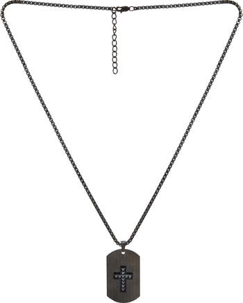 Ожерелье с жетоном и браслет с удостоверением личности в виде креста American Exchange