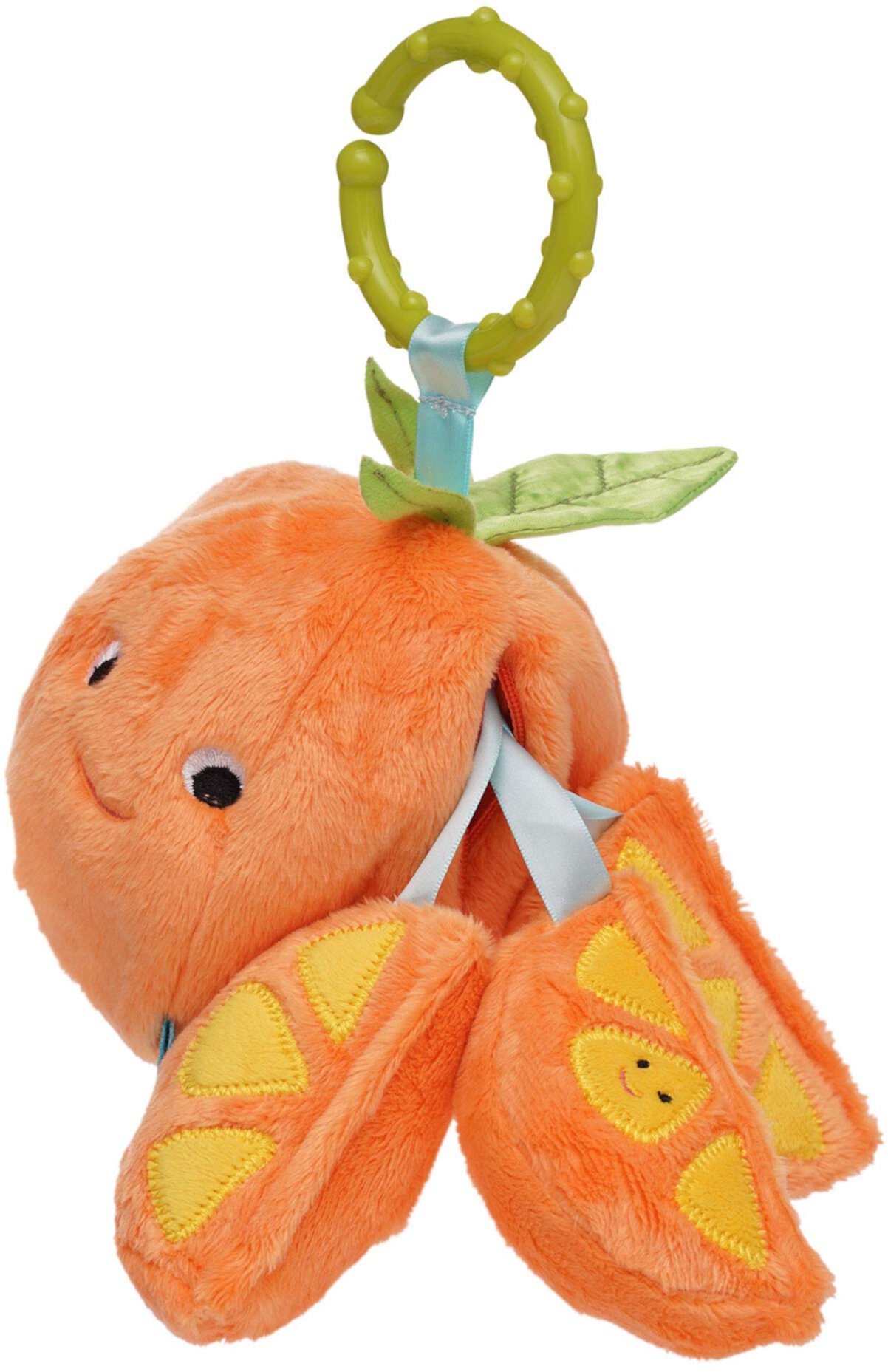 Manhattan Toy Mini-Apple Farm Оранжевая детская дорожная игрушка с погремушкой Manhattan Toy