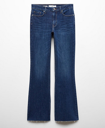 Женские расклешенные джинсы средней посадки MANGO
