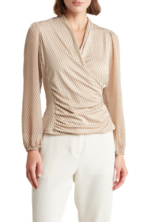 Wrap Style Long Sleeve Top Chenault