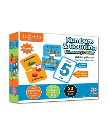 Numbers and Counting Match Up Puzzle, 20 Pieces Smart Play