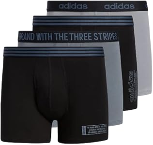 adidas Men's Core Stretch Cotton Trunks Underwear 4-Pack Adidas