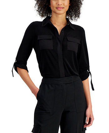 Женская универсальная рубашка с трансформируемыми рукавами Anne Klein