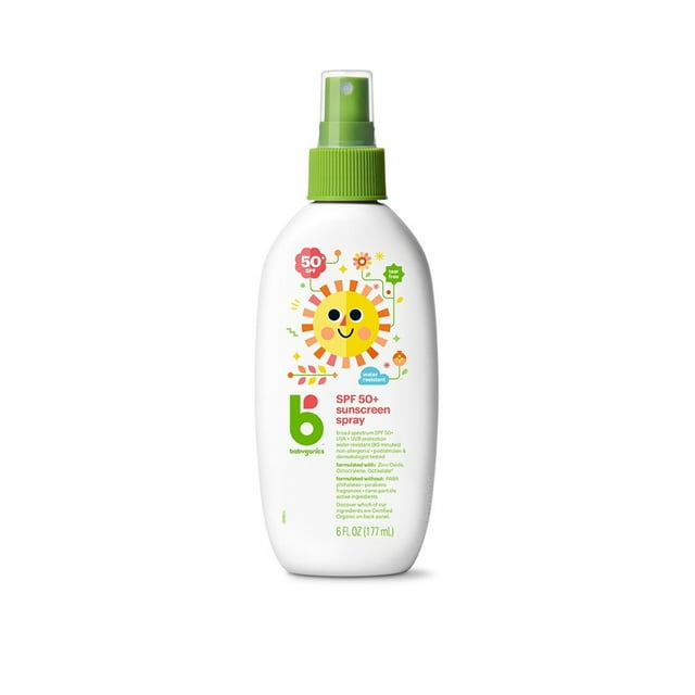 Babyganics Mineralbased Sunscreen Spray, 50 Spf, 6Oz Babyganics