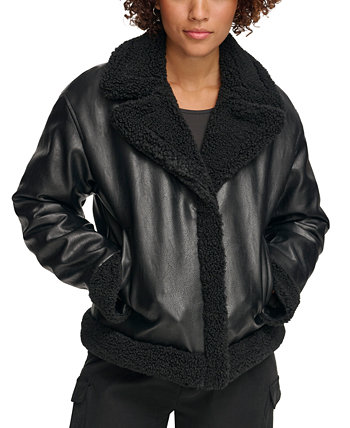 Женская байкерская куртка из искусственной кожи с отделкой из искусственного меха Levi's®