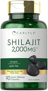 Carlyle Shilajit Capsules | 2000mg | 90 Count | Non-GMO and Gluten Free Carlyle