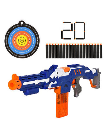 Automatic Toy Gun Foam Blaster with Refill Darts Target Board Qaba