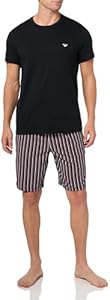 Emporio Armani Men's Eagle Embroidery Short Pyjamas Set Emporio Armani