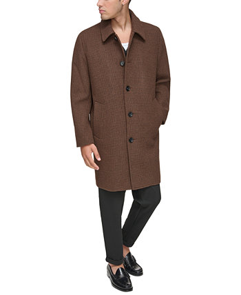 Мужское однобортное пальто Rennel с узором «гусиные лапки» Marc New York