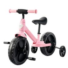 Детский тренировочный велосипед 4-в-1, трехколесный велосипед для малышей с тренировочными колесами и педалями Slickblue