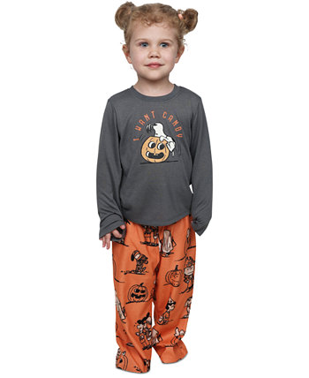 Подходящий винтажный семейный пижамный комплект Snoopy & Friends для малышей на Хэллоуин Munki Munki