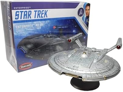 Polar Lights Star Trek NX-01 Enterprise (Snap) 2T 1:1000 Scale Model Kit Amt