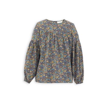 Girl's Floral Smocked Blouse Mini Molly