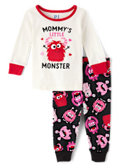 Baby And Toddler Girls Mommy's Monster Snug Fit Cotton Pajamas The Children`s Place