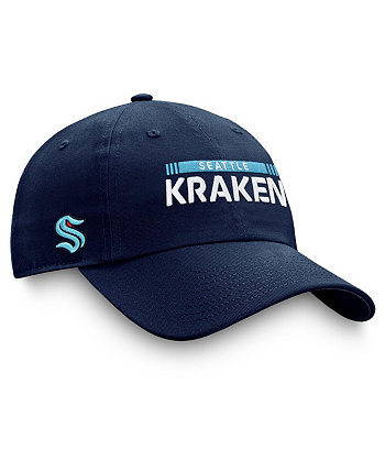 Men's Deep Sea Blue Seattle Kraken Authentic Pro Rink Adjustable Hat Fanatics