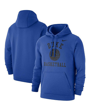 Мужской флисовый пуловер с капюшоном для баскетбольного клуба Royal Duke Blue Devils Nike