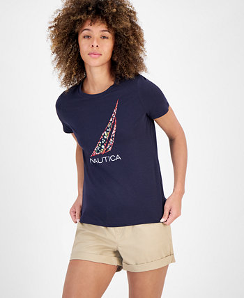 Women's Appliqué Logo T-Shirt Nautica Jeans