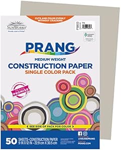 Prang (Formerly SunWorks) Construction Paper, 10 Assorted Colors, 9" x 12", 50 Sheets Prang