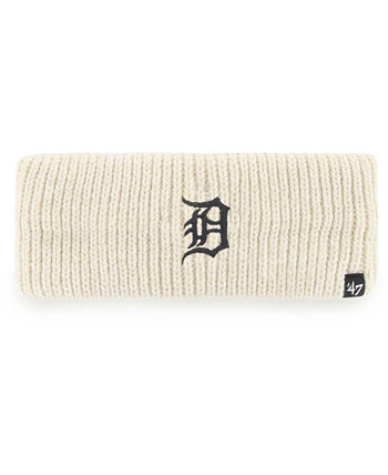 Женская кремовая повязка на голову с логотипом Detroit Tigers и Meeko Knit '47 Brand