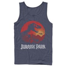 Мужская футболка Red Jungle Sunset Icon с изображением парка юрского периода Jurassic Park
