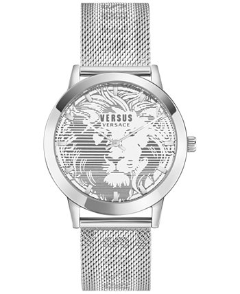 Мужские часы Barbes Domus с сетчатым браслетом из нержавеющей стали 40 мм Versus Versace