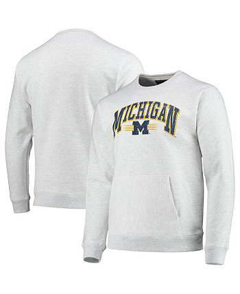 Мужской серый свитшот с карманами и карманами Michigan Wolverines Upperclassman League Collegiate Wear