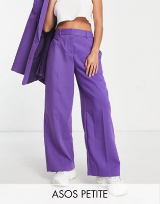 Фиолетовые свободные брюки ASOS DESIGN Petite ASOS Petite