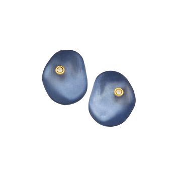Organic Disc 14K-Gold-Plated, Lucite, &amp; Crystal Stud Earrings Alexis Bittar