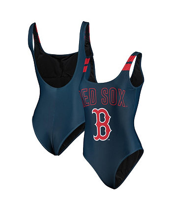 Женский цельный купальный костюм Boston Red Sox темно-синего цвета FOCO
