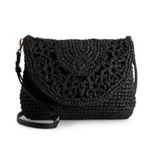 LC Lauren Conrad Daisy Crochet Crossbody Bag LC Lauren Conrad