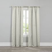 Brylanehome Geo Stud Jacquard Rod-pocket Panel Pair BrylaneHome