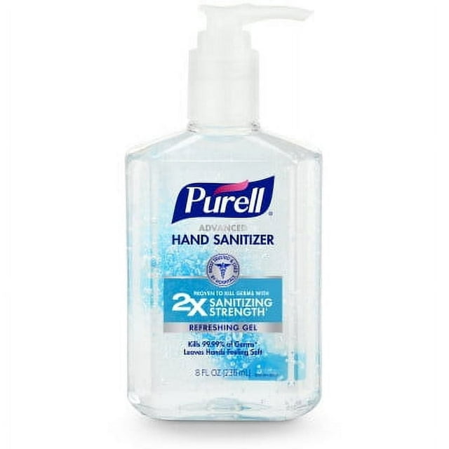 Purell Advanced Hand Sanitizer Refreshing Gel, 8 oz Pump Bottle (Adult) PURELL